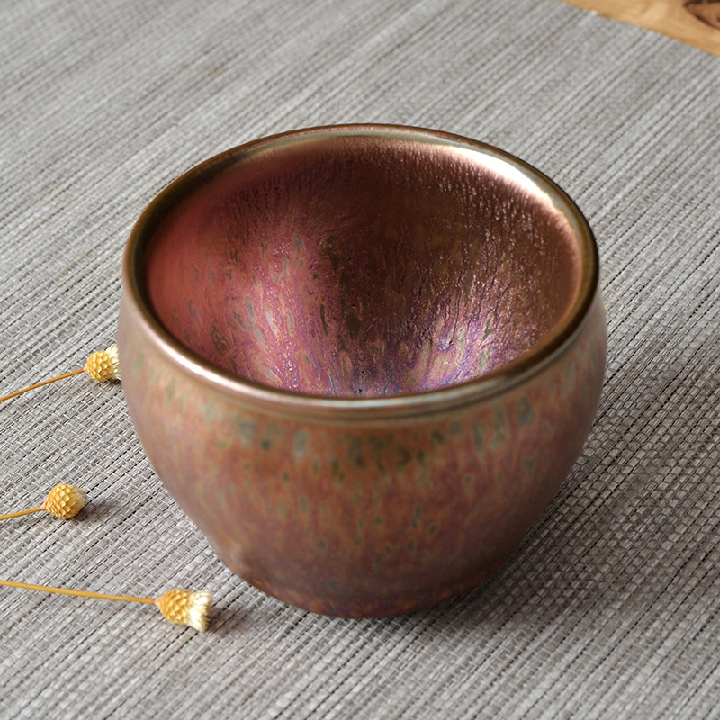 Ceșă Rainbow Jian Zhan – lucrată manual, Gongfu ceai, cu certificat, ceramică