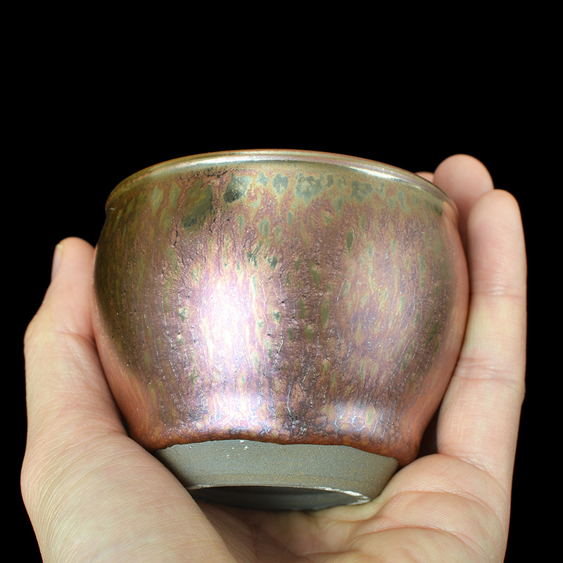 Ceșă Rainbow Jian Zhan – lucrată manual, Gongfu ceai, cu certificat, ceramică