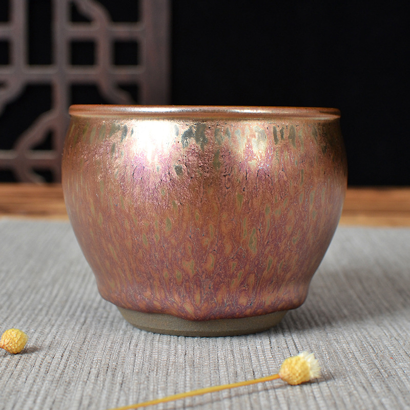 Ceșă Rainbow Jian Zhan – lucrată manual, Gongfu ceai, cu certificat, ceramică