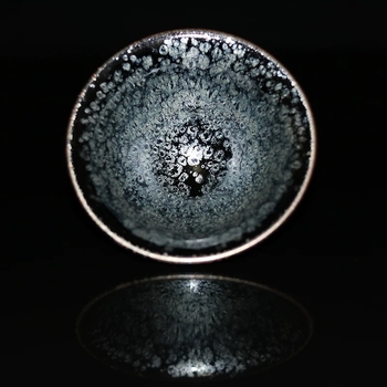 Ceasca de ceai Jianyang Jianzhan Tianyan – handmade, în formă de pălărie, ceramică, pentru degustare, set de ceai