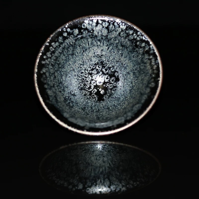Ceasca de ceai Jianyang Jianzhan Tianyan – handmade, în formă de pălărie, ceramică, pentru degustare, set de ceai