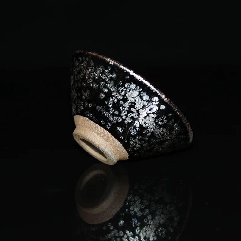 Ceasca de ceai Jianyang Jianzhan Tianyan – handmade, în formă de pălărie, ceramică, pentru degustare, set de ceai