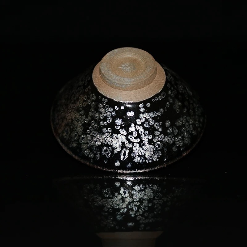 Ceasca de ceai Jianyang Jianzhan Tianyan – handmade, în formă de pălărie, ceramică, pentru degustare, set de ceai