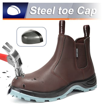 Sigurne radne čizme s čeličnim vrhom, otporne na probijanje i udarce, PU đon, anti-miris i protuklizna