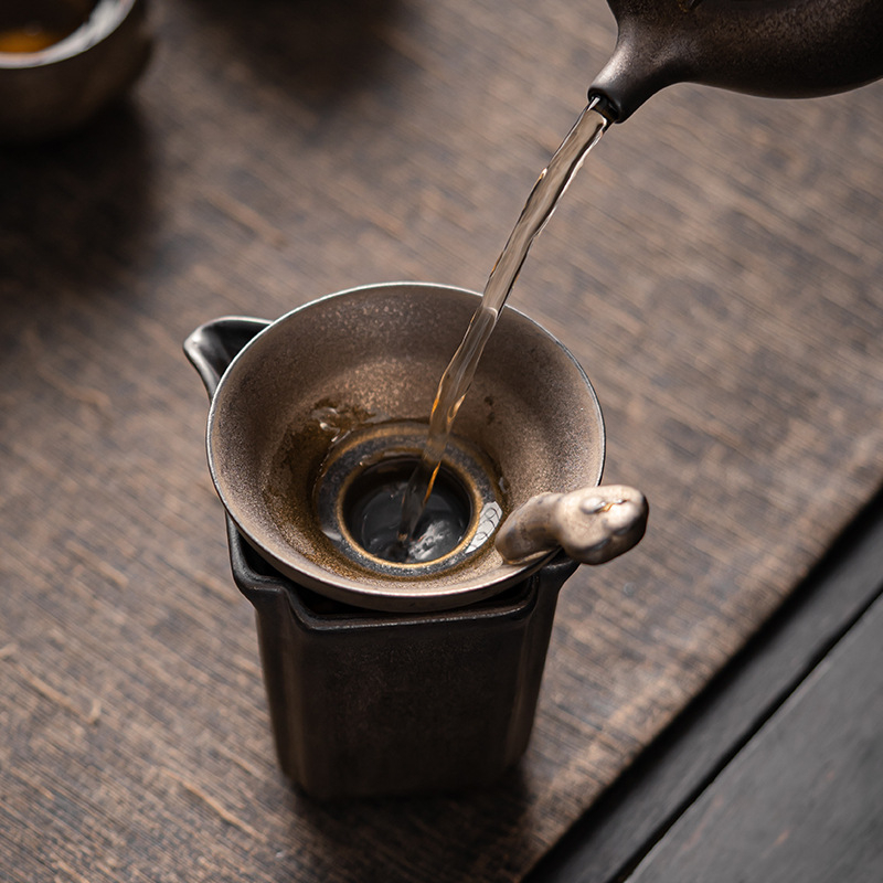 Filtru de ceai Ruyi, ceramică, stil japonez, pentru ceremonia Gongfu