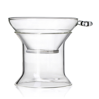 Filtru de ceai din sticlă borosilicată transparentă