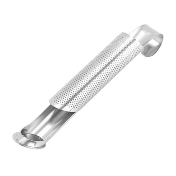 Infuzor de ceai din oțel inoxidabil, filtru tubular în formă de țeavă pentru frunze de ceai