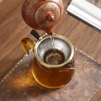 Filtru de ceai din titan pur, cu mii de găuri, filtru ultra-fin pentru frunze de ceai, separator de ceai, accesorii set Kung Fu, filtru de ceai de înaltă calitate
