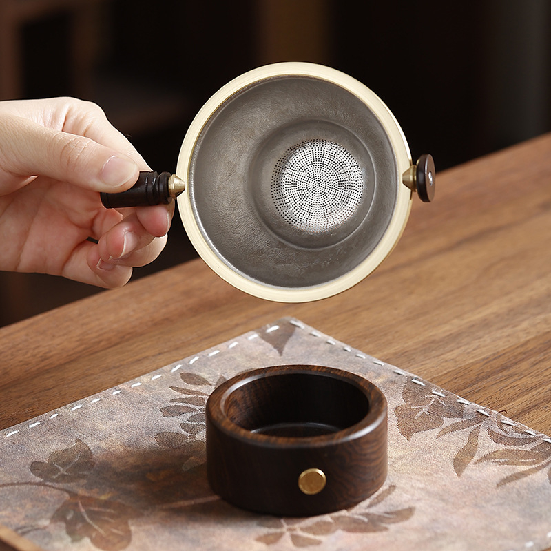 Filtru de ceai din titan pur, cu mii de găuri, filtru ultra-fin pentru frunze de ceai, separator de ceai, accesorii set Kung Fu, filtru de ceai de înaltă calitate