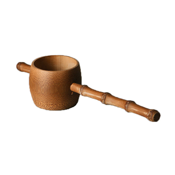 Filtru natural pentru ceai din rădăcină de bambus, realizat manual, accesoriu din bambus creativ, infuzor termic izolant