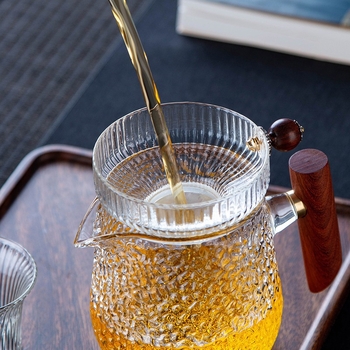 Filtru de ceai din sticlă transparent, în stil japonez, set Gongfu