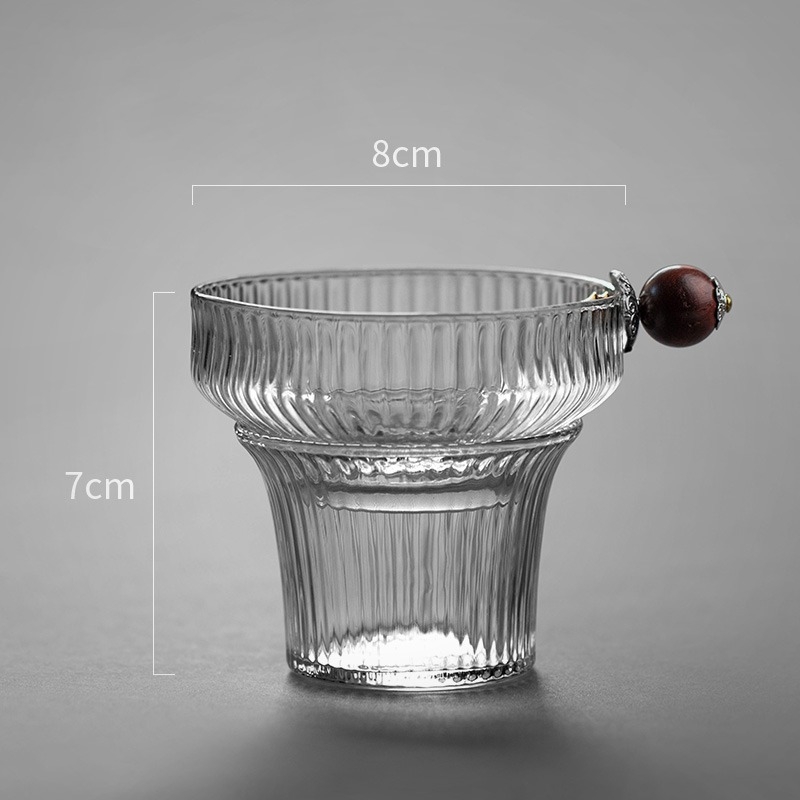 Filtru de ceai din sticlă transparent, în stil japonez, set Gongfu