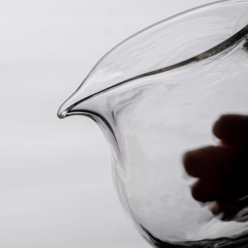 Set de ceai din sticlă borosilikat rezistentă la temperatură, cu ceașcă de servire, separator de ceai și design transparent
