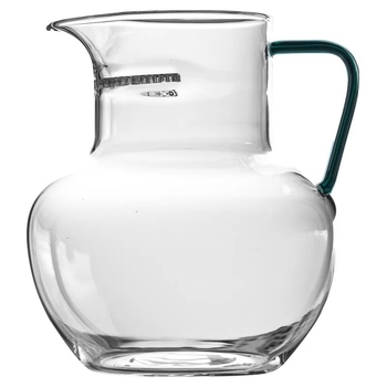 Ceainic din sticlă borosilicată, model 2026, cu filtru integrat și separare ceai-apă, capacitate mare