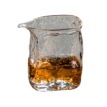 Cească cu cioc de vultur pentru distribuție uniformă a ceaiului, sticlă borosilicată rezistentă la căldură, recipient transparent pentru infuzie cu separator de ceai
