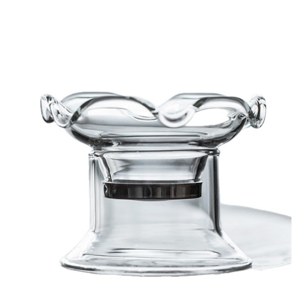 Filtru de ceai din sticlă borosilicată transparentă, cu filtru din oțel inoxidabil, rezistent la temperaturi înalte, accesorii minimalist pentru ceai