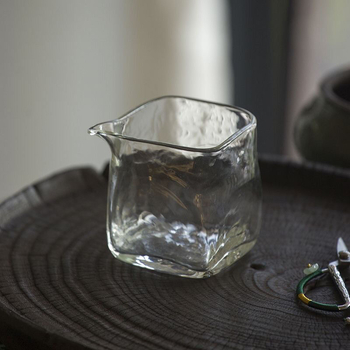 Ceașcă de ceai pătrată, transparentă, din sticlă borosilicată înaltă, design minimalist, corp îngroșat, rezistentă la căldură, pentru uz casnic