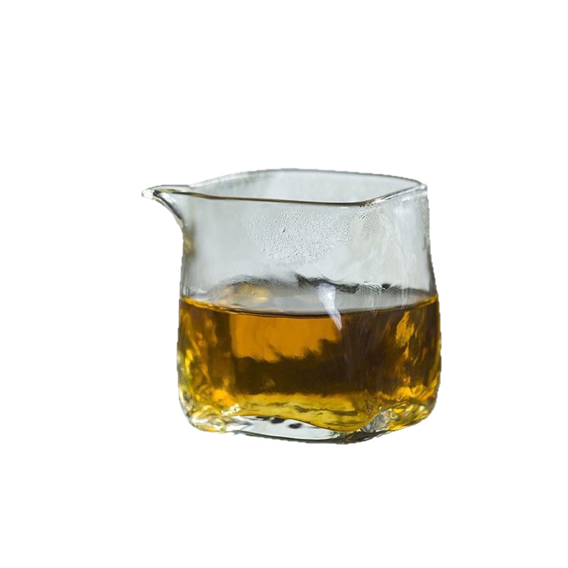 Ceașcă de ceai pătrată, transparentă, din sticlă borosilicată înaltă, design minimalist, corp îngroșat, rezistentă la căldură, pentru uz casnic