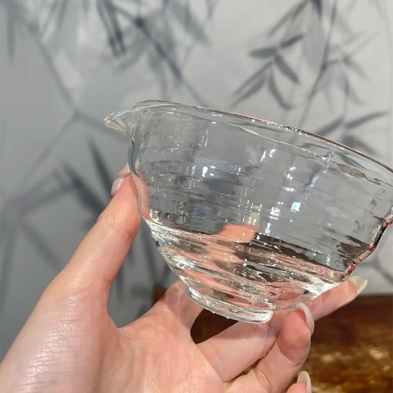 Ceașcă de ceai transparentă din sticlă borosilicat de înaltă calitate, gros, rezistentă la temperatură, pentru birou