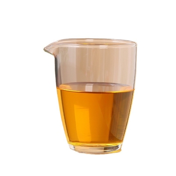 Cană Gongfu din sticlă borosilikată, transparentă și cu grosime dublă, pentru uz casnic, set de ceai cu divizor de ceai și ceașcă mică