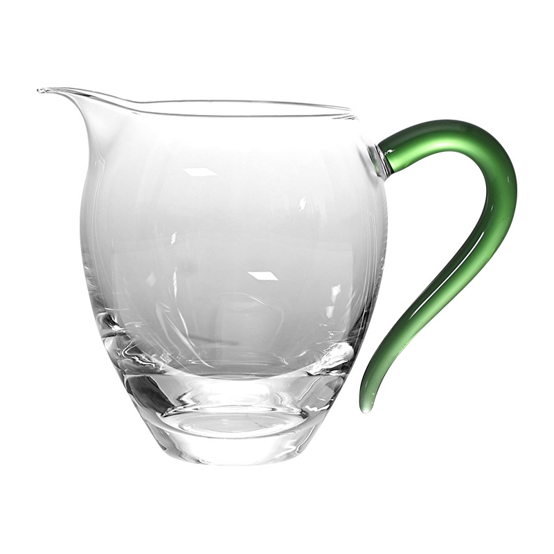 Cupa de ceai din sticlă borosilikată groasă, realizată manual, cu transparență înaltă și rezistență la căldură