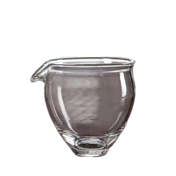 Ceainic de servire din sticlă borosilicat de înaltă transparență, cu ceașcă în formă de pasăre și ceșcuță cu cioc de vultur