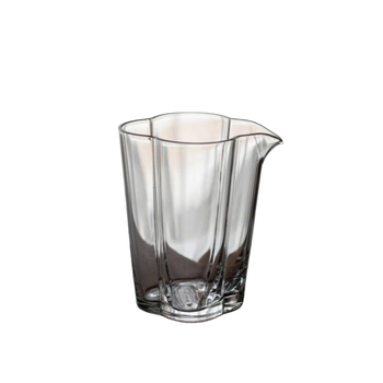 Petal Fairness Cup, ceașcă de ceai cu capacitate mică, bază groasă, sticlă borosilikat rezistentă la temperatură, design modern minimalist