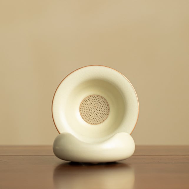 Set Ceramic Filtru Ceai Ru Kiln Dunhuang, Stil Simplu, Accesorii Kung Fu și Filtru de Ceai pentru Uz Casnic