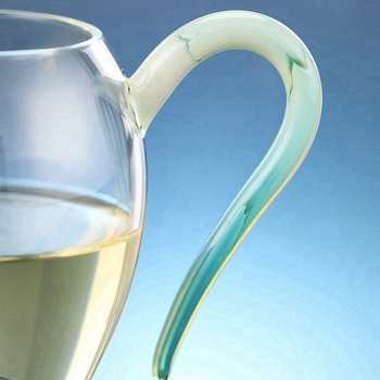 Set ceai din sticlă borosilicat galben, cu cană de echilibrare și tavă de ceai, 300-350 ml, pentru uz casnic