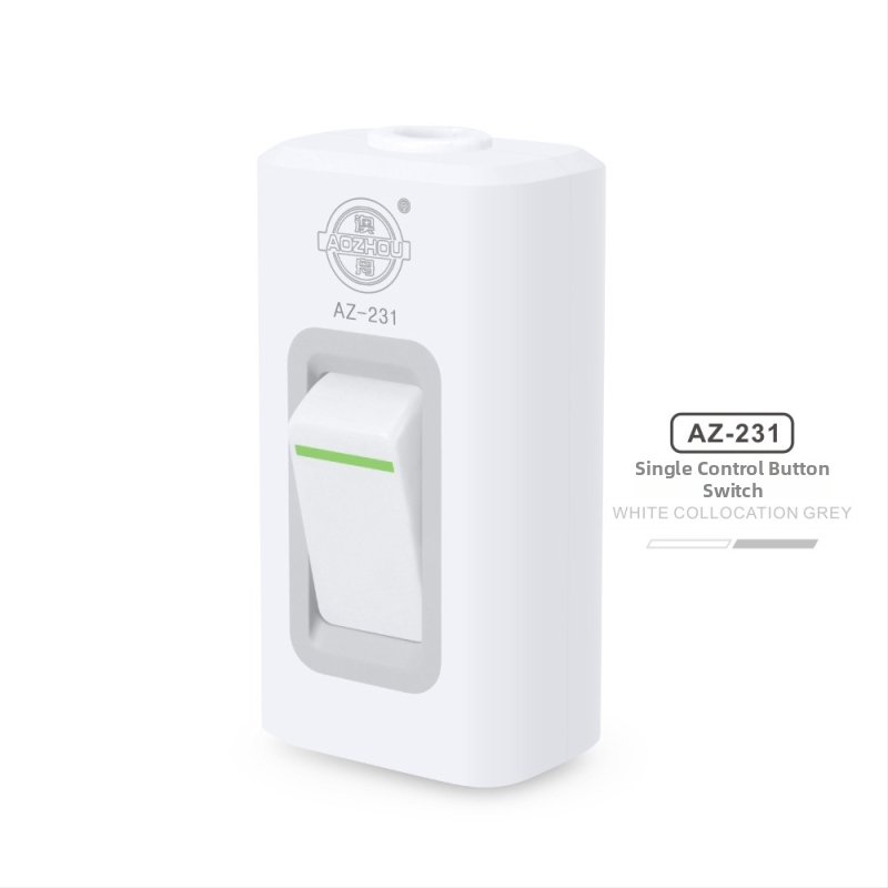 Comutator pentru noptieră montat la suprafață, buton vintage, control dual sau simplu, întrerupător mic