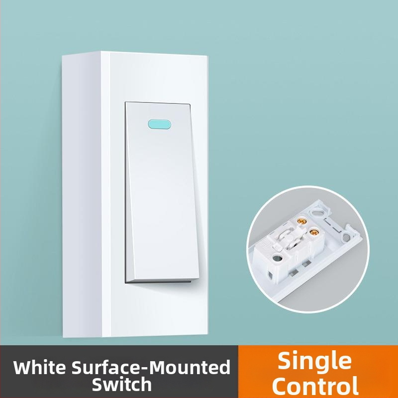 Comutator pentru noptieră montat la suprafață, buton vintage, control dual sau simplu, întrerupător mic