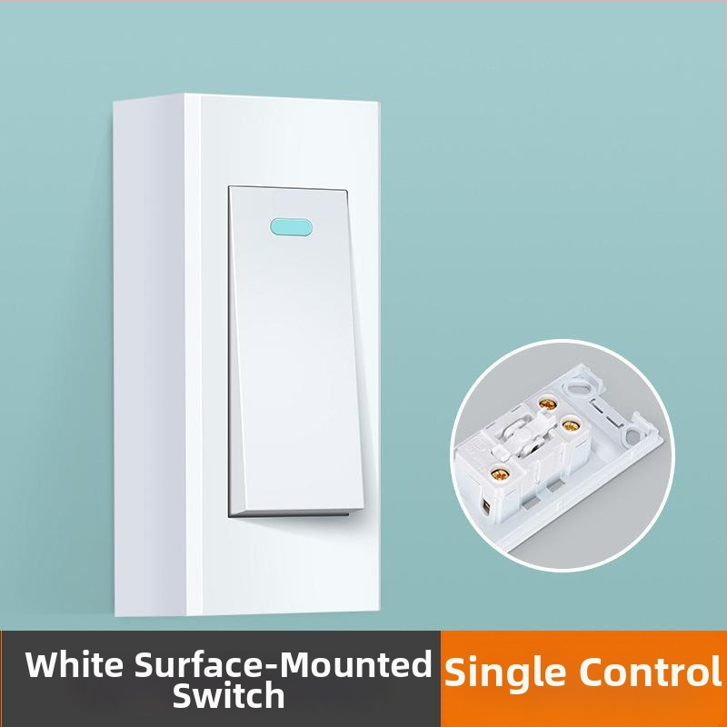Comutator pentru noptieră montat la suprafață, buton vintage, control dual sau simplu, întrerupător mic