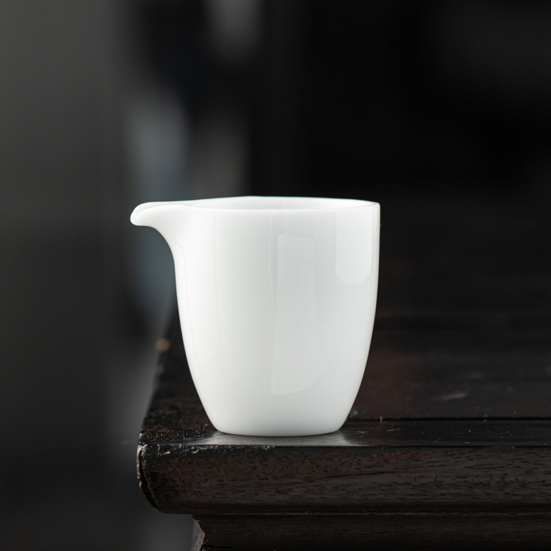 Cupa Gongdao din porțelan tip Ice-Type, set Kung Fu ceai din porțelan alb Dehua, gaiwan cu capac din trei piese pentru casă și birou, ceainic și ceașcă de ceai