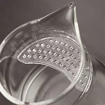 Ceașcă Gongfu din sticlă cu filtru încorporat pentru ceai verde