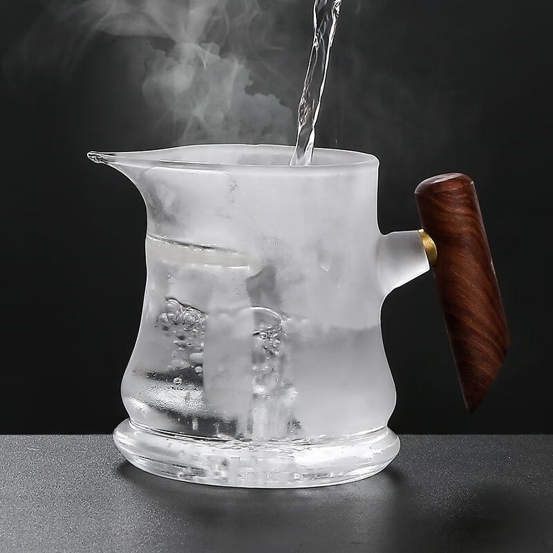 Ceașcă Gongfu din sticlă cu filtru încorporat pentru ceai verde