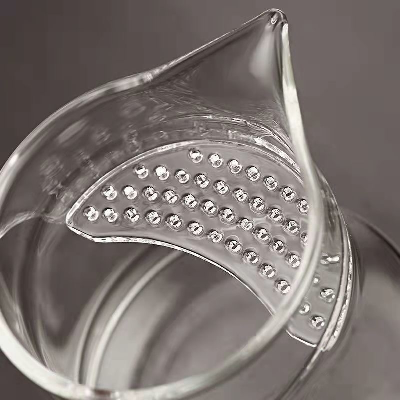 Ceașcă Gongfu din sticlă cu filtru încorporat pentru ceai verde