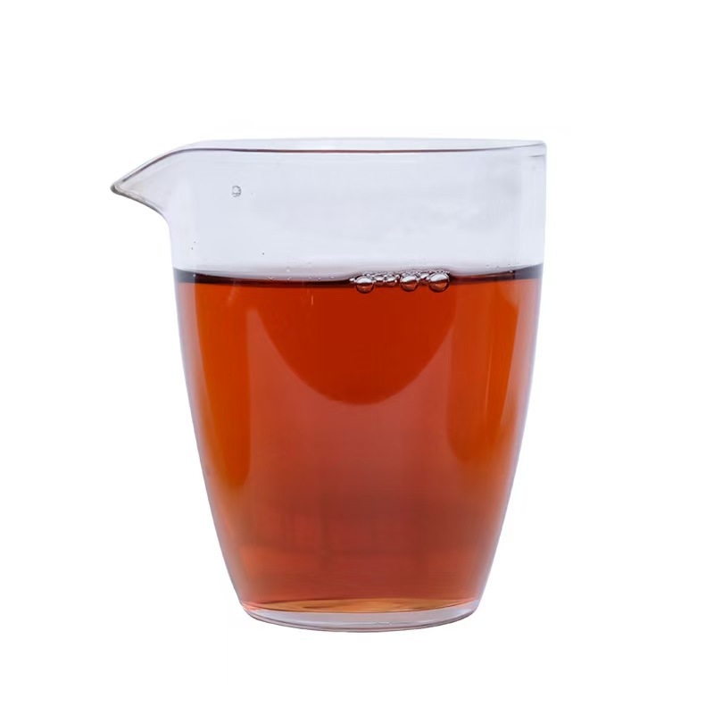 Pahar Gongdao din sticlă borosilcată groasă pentru setul de ceai Gongfu, anti-arzuri, transparent, minimalist