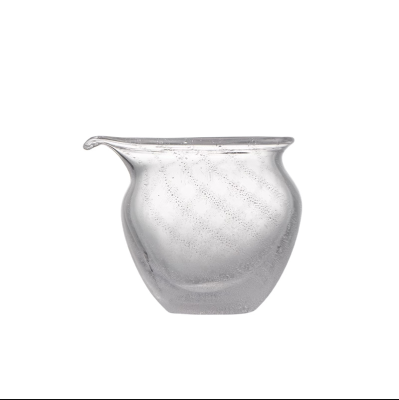 Ceainic din sticlă de cristal cu bule, corp îngroșat, rezistent la căldură, în stil minimalist japonez, mare capacitate pentru uz casnic