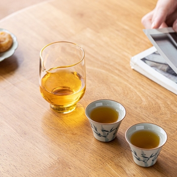 Set Gongfu de ceai din sticlă rezistentă la căldură: accesorii – cană de distribuție și recipent pentru împărțirea ceaiului