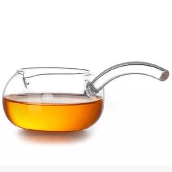 Ceșcă de ceai din sticlă cu mâner lung, set Kung Fu pentru ceai, ceașcă transparentă cu separator pentru ceai