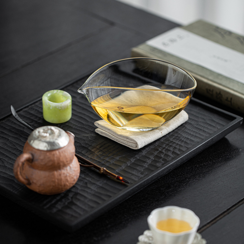 Set de ceai din sticlă borosilicat cu cană de distribuție a ceaiului, stil japonez minimalist, rezistent la căldură