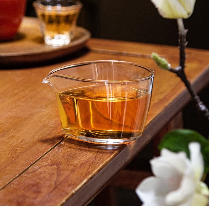 Gongdao din sticlă borosilicată, stil japonez, grosime suplimentară, rezistentă la căldură, pentru uz casnic