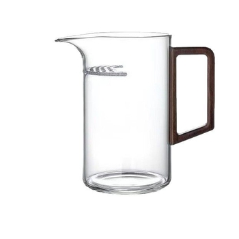 Ceșă de ceai din sticlă borosilikat rezistentă la căldură, în formă de semilună, filtru integrat pentru separarea ceaiului de apă – set de ceai pentru uz casnic