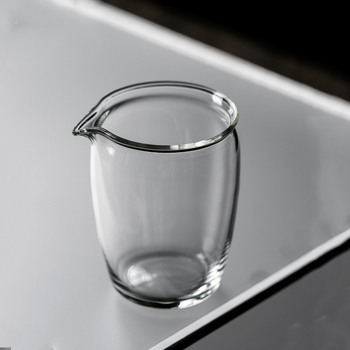 Pahar din sticlă borosiliată în stil chinezesc Gongfu, separator pentru ceai rezistent la temperaturi, mică tavă pentru ceai, transparent, accesorii pentru setul Kung Fu