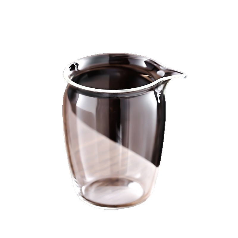 Pahar din sticlă borosiliată în stil chinezesc Gongfu, separator pentru ceai rezistent la temperaturi, mică tavă pentru ceai, transparent, accesorii pentru setul Kung Fu