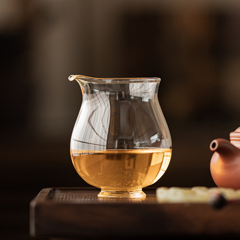 Stil japonez, sticlă borosilicată transparentă, ceainic pentru distribuția uniformă a ceaiului, set de ceai pentru o persoană cu tavă de servire ceai
