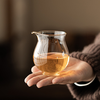 Stil japonez, sticlă borosilicată transparentă, ceainic pentru distribuția uniformă a ceaiului, set de ceai pentru o persoană cu tavă de servire ceai