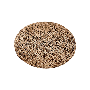 Covoraș natural din luffa pentru ceai, bază rotundă împletită pentru ceremonia ceaiului, protecție termică de lux pentru setul de ceai