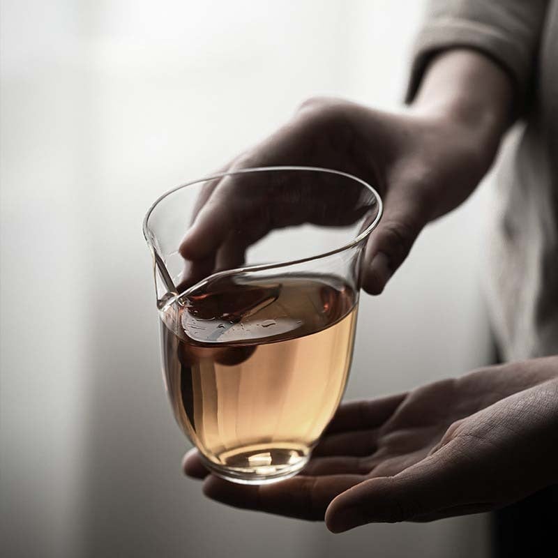 Gongdao ceașcă de ceai din sticlă borosilicat, design Zen chinezesc, rezistentă la temperaturi înalte, servire ceai pentru uz casnic, set minimalist de ceai