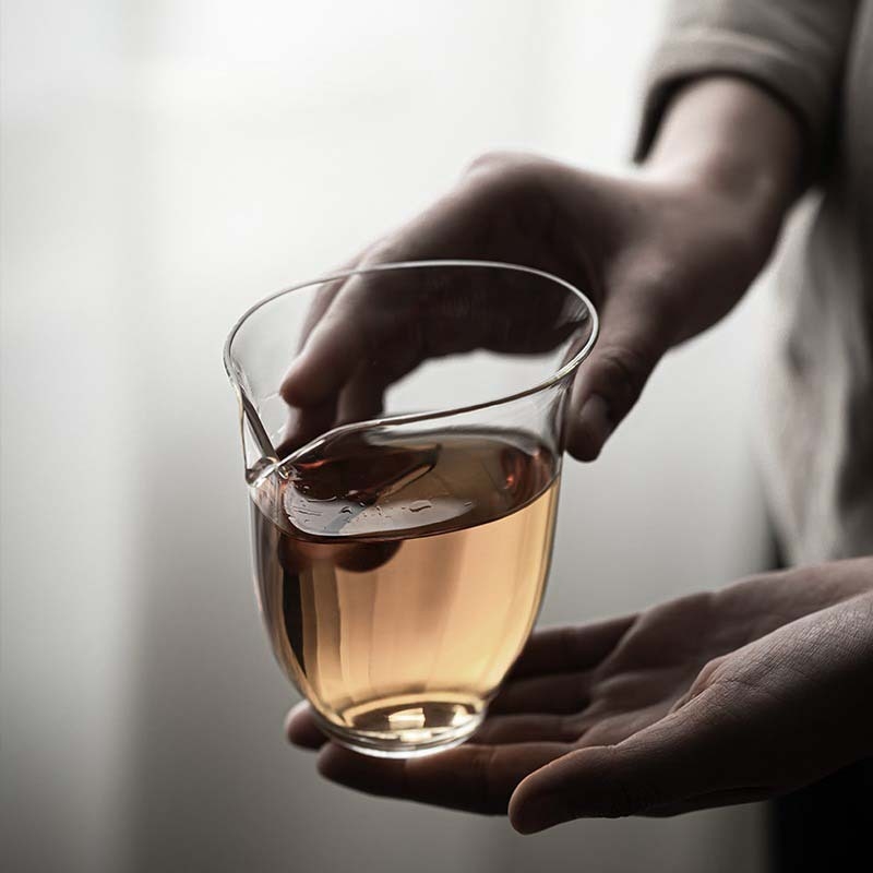 Gongdao ceașcă de ceai din sticlă borosilicat, design Zen chinezesc, rezistentă la temperaturi înalte, servire ceai pentru uz casnic, set minimalist de ceai